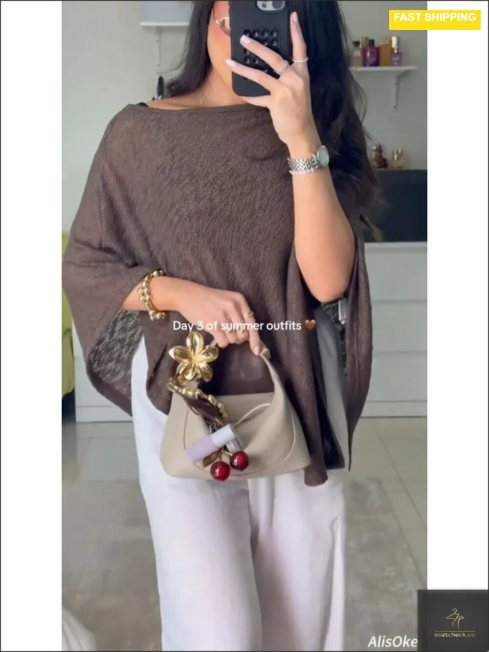 Sheer Poncho Top Lightweight Knit Shawl Cape Cover Up Asymmetrical Hem